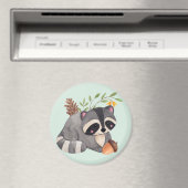 Cute Racoon Magnet (Insitu (Vaatwasser))