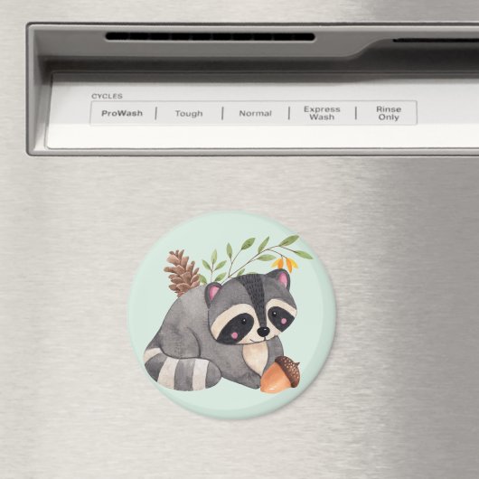 Cute Racoon Magnet (Insitu (Vaatwasser))