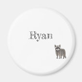 Cute Racoon Magnet (Voorkant)