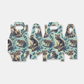 Cute Racoon Pattern Bedankdoosjes (Uitgevouwen)