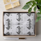 Cute Racoon Pattern - Kinder Tissuepapier (Geschenk)