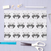 Cute Racoon Pattern - Kinder Tissuepapier (Craft)