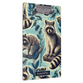 Cute Racoon Pattern Klembord (Rechts)