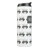 Cute Racoon Pattern Personalized Thermal Tumbler Thermosbeker (Gedraaid links)