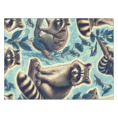 Cute Racoon Pattern Tafelkleed (Voorkant (Horizontaal))
