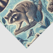 Cute Racoon Pattern Tissuepapier (Detail)
