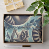 Cute Racoon Pattern Tissuepapier (Geschenk)