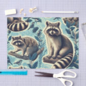 Cute Racoon Pattern Tissuepapier (Craft)