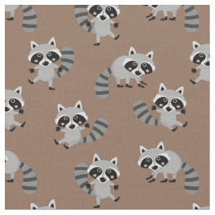 Cute Racoons Stof