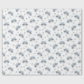 Cute Racoons Wrapping Paper Cadeaupapier (Vlak)