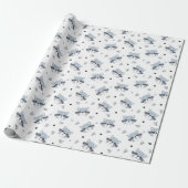 Cute Racoons Wrapping Paper Cadeaupapier (Uitgerold)