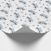 Cute Racoons Wrapping Paper Cadeaupapier (Hoek)