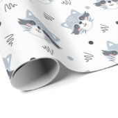 Cute Racoons Wrapping Paper Cadeaupapier (Rol Hoek)