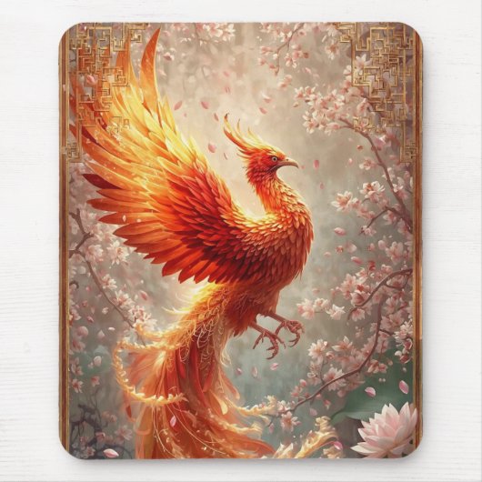 Cute Radiant Phoenix Cherry Blossom  Muismat (Voorkant)