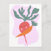 Cute Radish en Carrot Kaart (Voorkant)