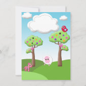 Cute Rag Doll Birthday Party Kaart (Achterkant)