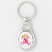 Cute rag waterverf art. key ring sleutelhanger (Voorkant)