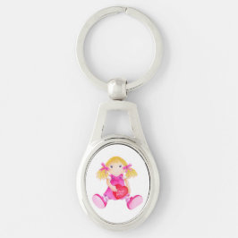 Cute rag waterverf art. key ring sleutelhanger