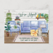 Cute Ragamuffin Cat Cozy New Home Adres     Aankondigingskaart (Voorkant)