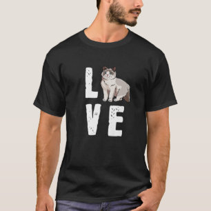 Cute Ragdoll Cat Design - Liefje van mijn Ragdoll T-shirt
