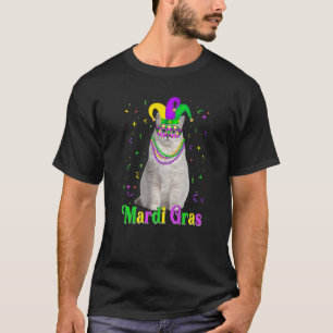 Cute Ragdoll Cat Funny Animals Lover Mardi Gras Ca T-shirt