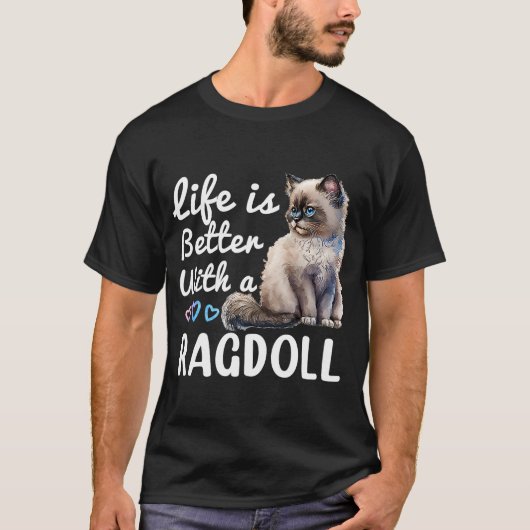 Cute Ragdoll Cat Owner Himalayan Birman Ragdoll T-shirt (Voorkant)