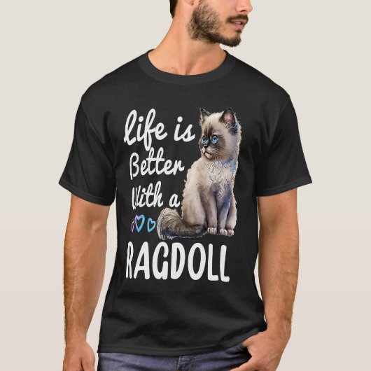 Cute Ragdoll Cat Owner Himalayan Birman Ragdoll T-shirt (Voorkant)