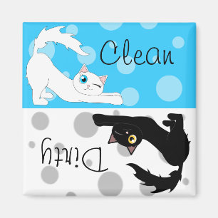 Cute Ragdoll Cats Clean Dirty Dishwaser Magnet