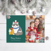 Cute Ragdoll Kat Foto Feestdagenkaart