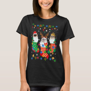 Cute Ragdoll Kat Kittens Kerst Soks Xmas T-shirt
