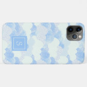 Cute Rain Clouds Personalized Monogram Case-Mate iPhone Case (Achterkant (horizontaal))