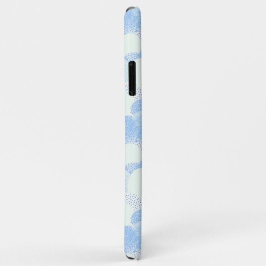 Cute Rain Clouds Personalized Monogram Case-Mate iPhone Case (Achterkant/rechts)