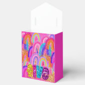 Cute Rainbow 5th Birthday Favor Box Bedankdoosjes (Geopend)