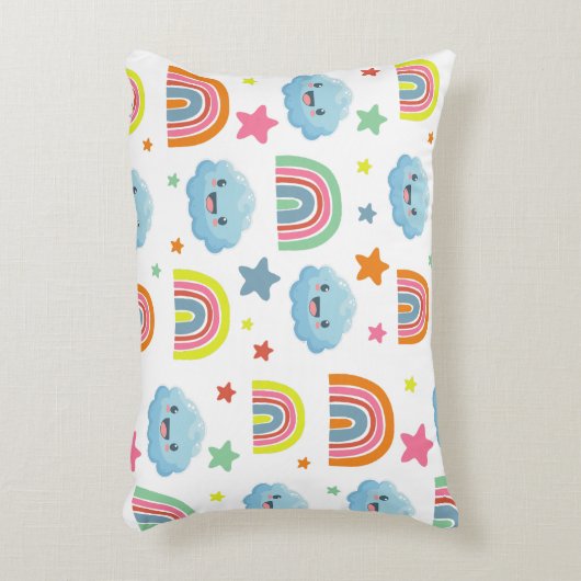 Cute Rainbow Accent Kussen (Voorkant(Verticaal))