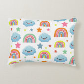Cute Rainbow Accent Kussen (Achterkant)
