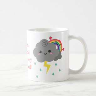 Cute Rainbow achter elke donkere wolk Koffiemok