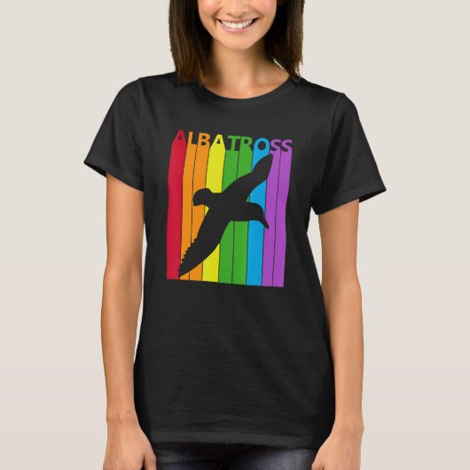 Cute Rainbow Albatross bird T-shirt (Voorkant)