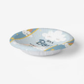 Cute Rainbow and Sleeping Cloud Baby Shower Papieren Kommen (Gebogen)