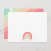 Cute Rainbow Animal Critter Happy Bedankt (Voorkant / Achterkant)