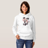 Cute Rainbow Anime Panda Girl Hoodie (Voorkant volledig)
