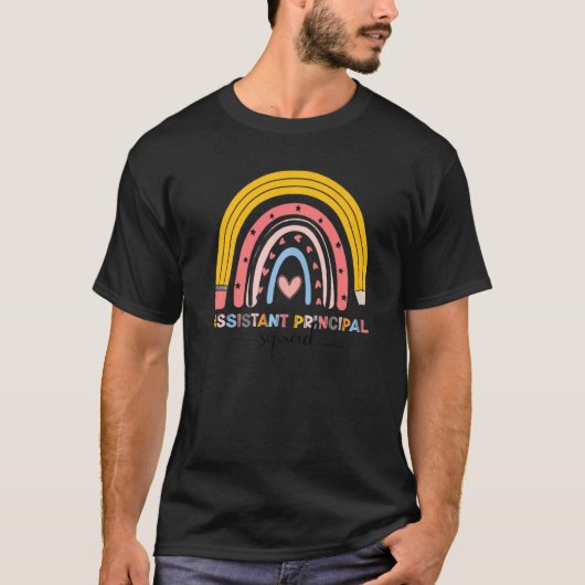 Cute Rainbow Assistant Principal Squad First Day O T-shirt (Voorkant)