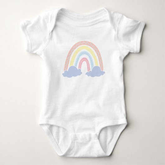 Cute Rainbow Baby Bodysuit (Voorkant)