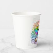 Cute rainbow baby elephant paper cup papieren bekers (Voorkant)
