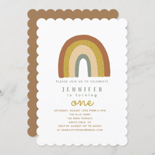 Cute Rainbow Baby shower Invitation Kaart