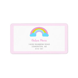 Cute Rainbow Baby shower Sweet Helderkleurig Etiket