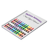 Cute Rainbow Back to School Crayon Notitieboek (Linkerzijde)