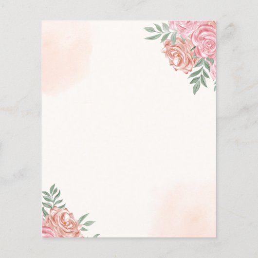 Cute Rainbow Boho Baby Shower (Achterkant)