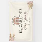 Cute Rainbow Boho Baby Shower Spandoek (Verticaal)