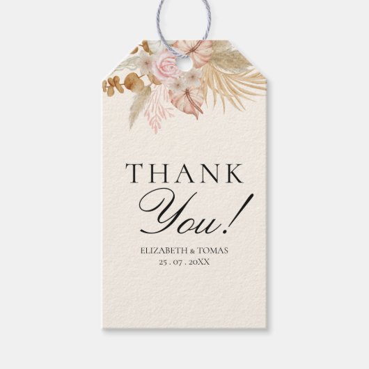 Cute Rainbow Boho Bridal Shower Cadeaulabel (Voorkant)