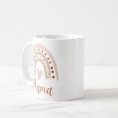 Cute Rainbow Boho Heart Mama Koffiemok (Voorkant links)